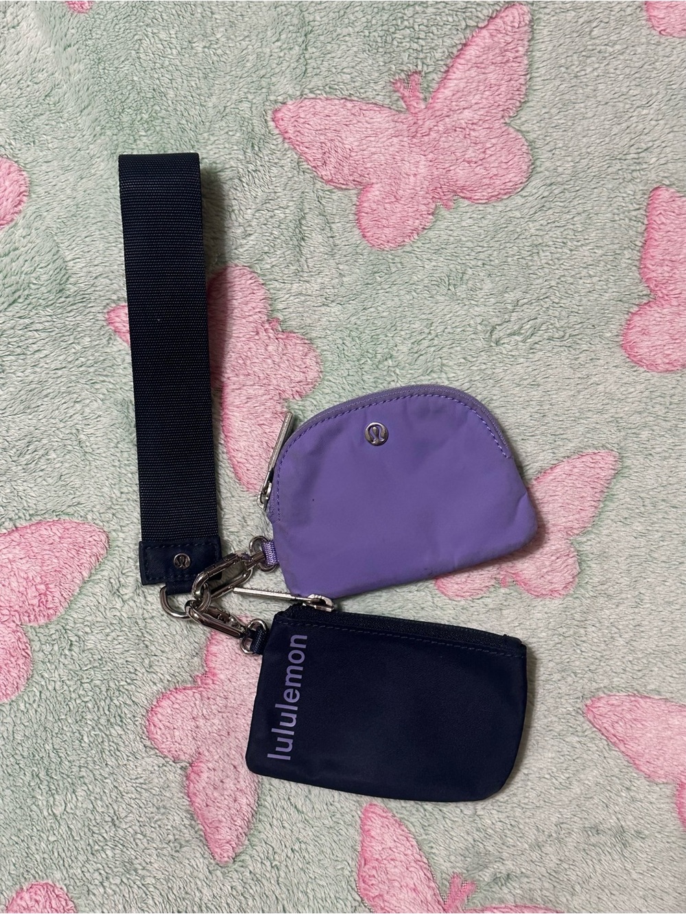 Lululemon Purple Double Pouch Wristlet